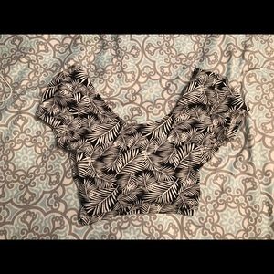 Charolette Ruse cross back crop top